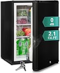 SMETA Update 12 Volt Refrigerator Mini Fridge 1.4 cu.ft wih Lock Semi Truck Refrigerator Freightliner Cascadia Drivers DC 12V|110V Compact Refrigerators RV Small Fridge Upright Camper Wheeler Van 36qt