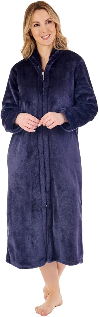 amazon ladies zipped dressing gowns
