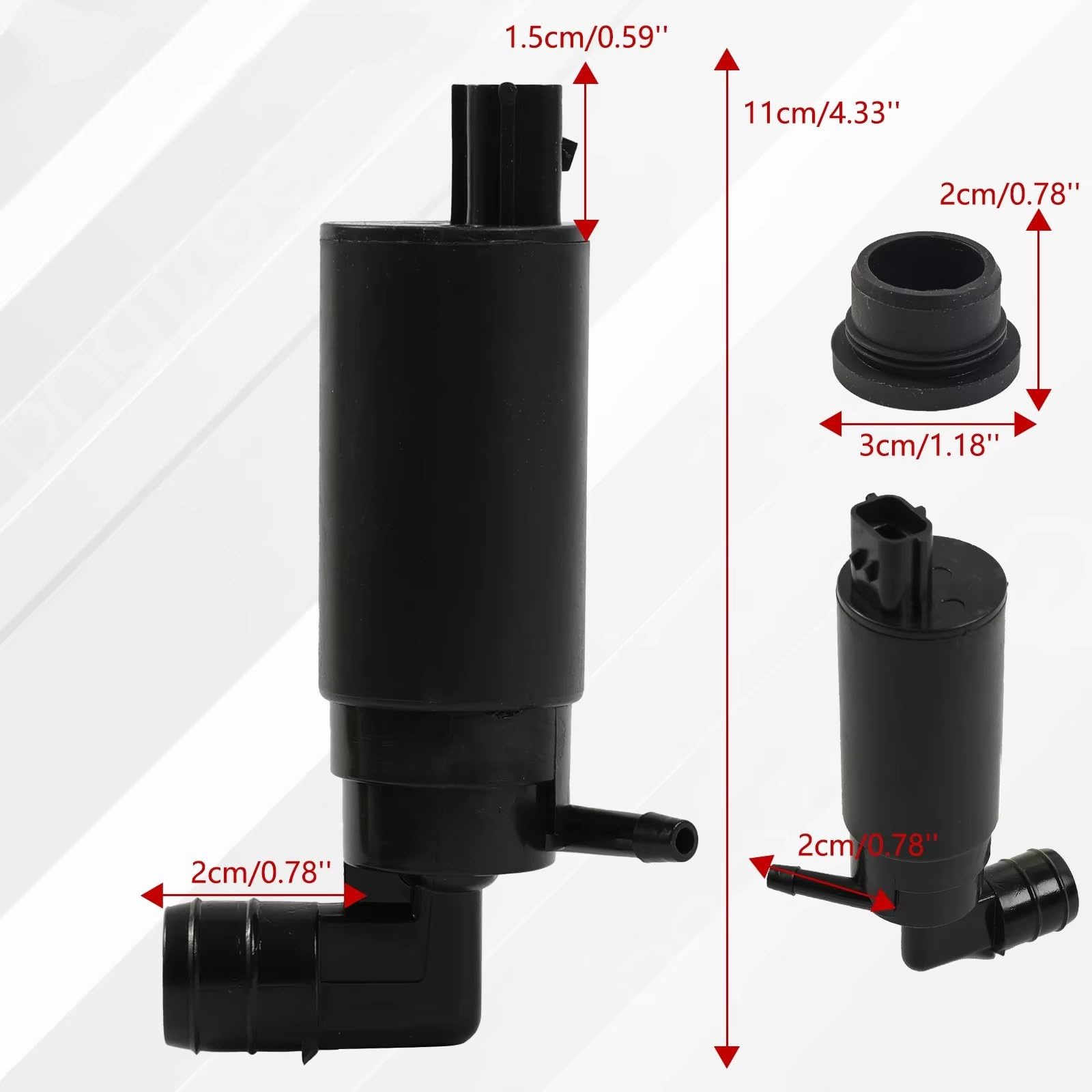 Bomba Lavacristalos Coche Compatible Con Toyota Para Corolla Para Verso 2004-2009 Gafas Coche Limpiaparabrisas Delantero Bomba Lavado Motor Salida Líquido 85330-05031
