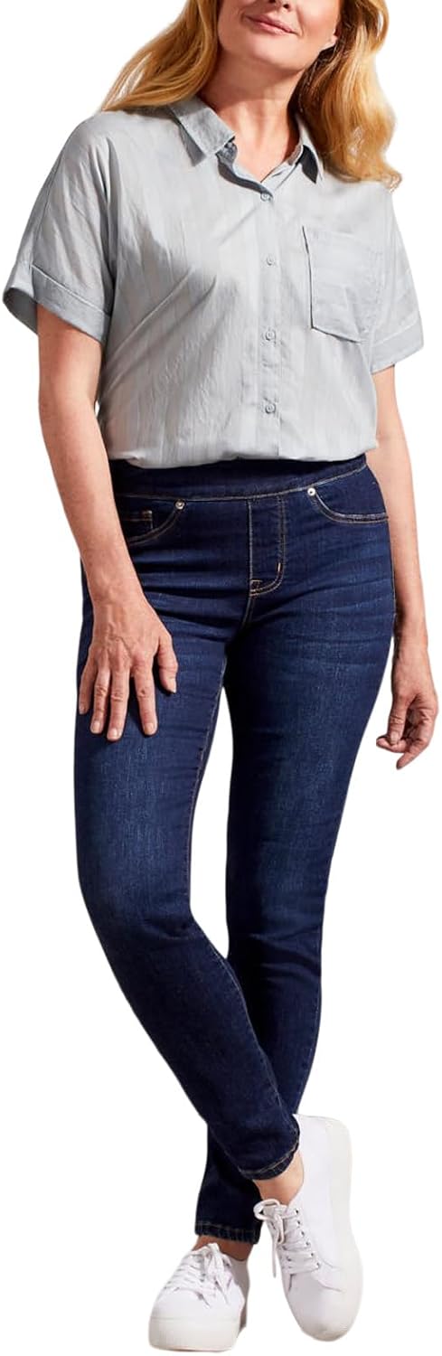 Tribal Womens Audrey Pull-on Comfort Stretch Slim Fit Jeggings (Ankle and Full Length) - Image 4