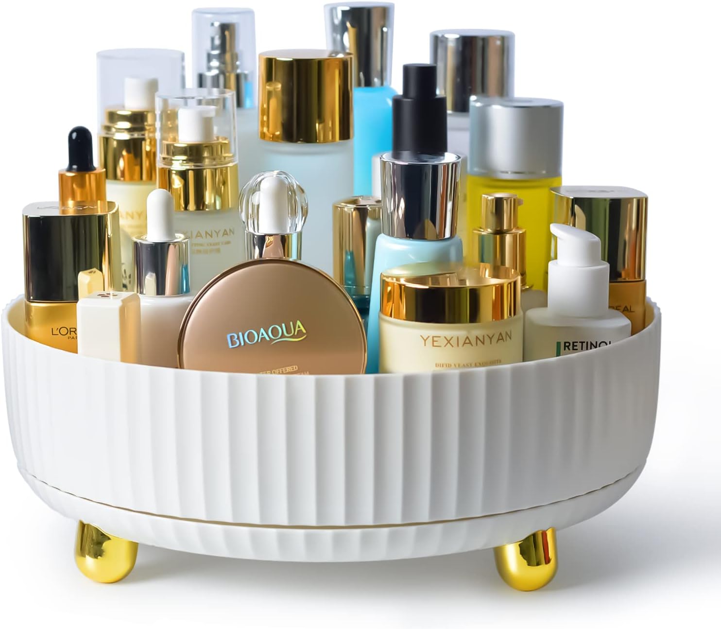 Artbisons Makeup Organizer, 360 Rotating Perfume Organizer