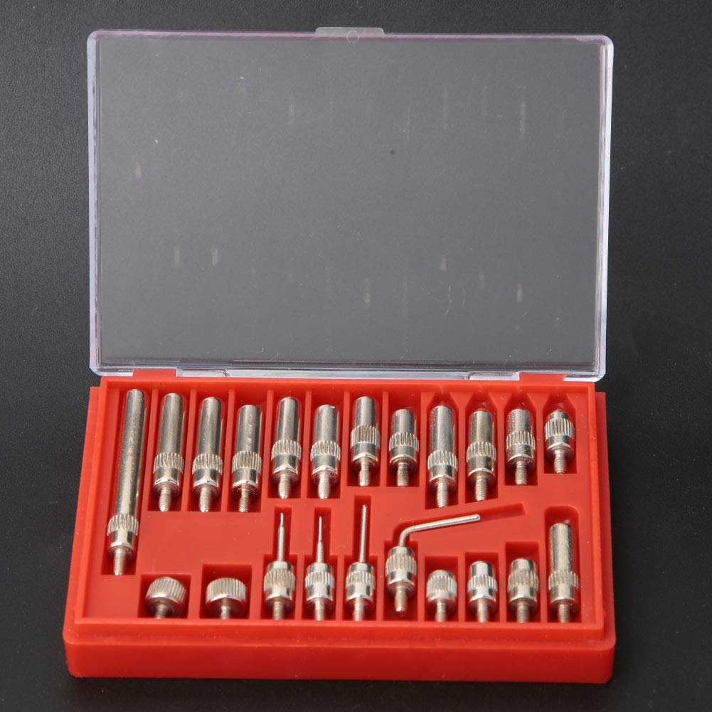 Dial & Electronic Indicator Point Set, 22pcs Stainless Steel Test Indicator Contact 0.01mm Precision Dial Indicator Points Set