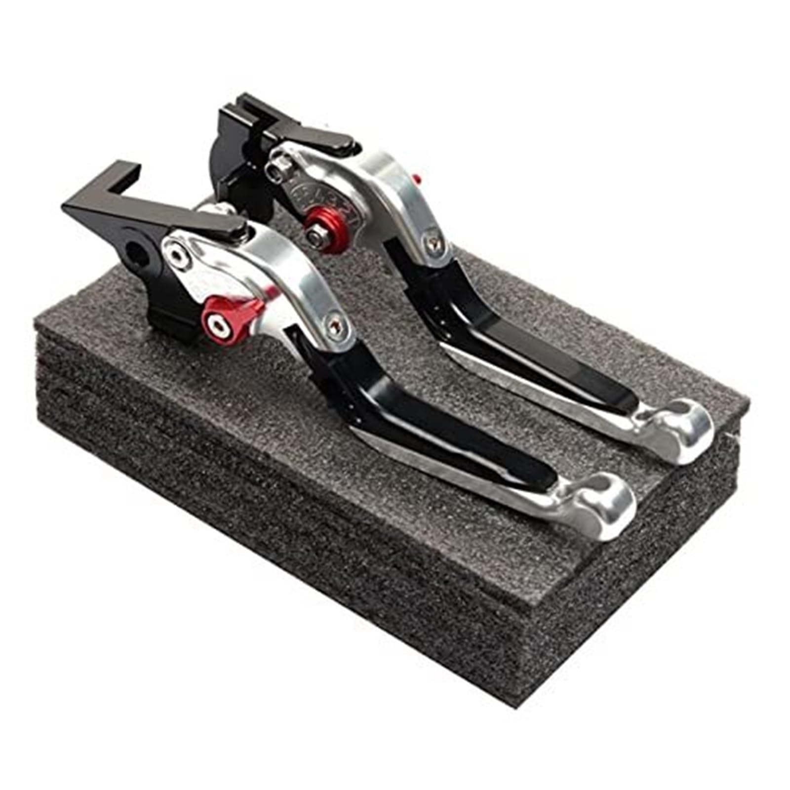 FLBZBLKASL Motorcycle Short Brake Clutch Levers Motorcycle Clutch Lever for FB for Mondial for Hipster for HPS 125 Accessories Adjustble CNC Aluminum Brake Levers Handle 1 Pair Modification Parts