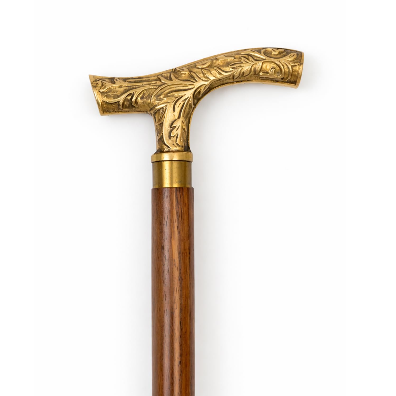 ITOS365 Premium Wooden Walking Stick for Men & Women | Detachable 3-Piece Cane with Brass Designer Handle | Travel-Friendly Support Stick with Anti-Slip Rubber Tip-picture-19