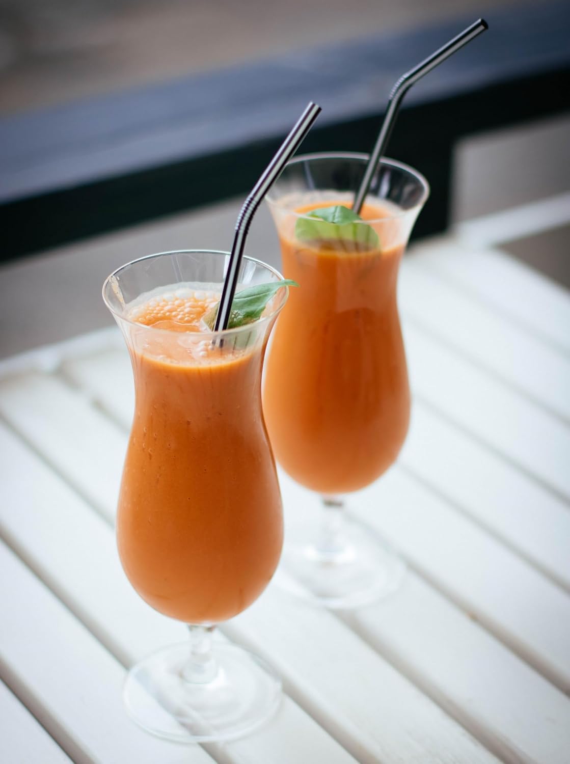 Nexboraque Confezione da 6 bicchieri Hurricane in vetro Pina Colada da 400 ml, trasparenti, per acqua, bevande, succhi di frutta, cocktail, birra corposa, bevande tropicali