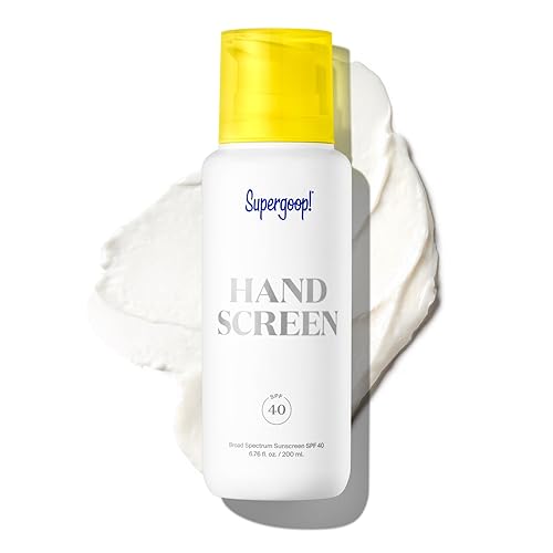 Supergoop Handscreen SPF 40 676 onzas líquidas  Crema de manos preventiva SPF para manos secas agrietadas de absorción rápida ingredientes limpios