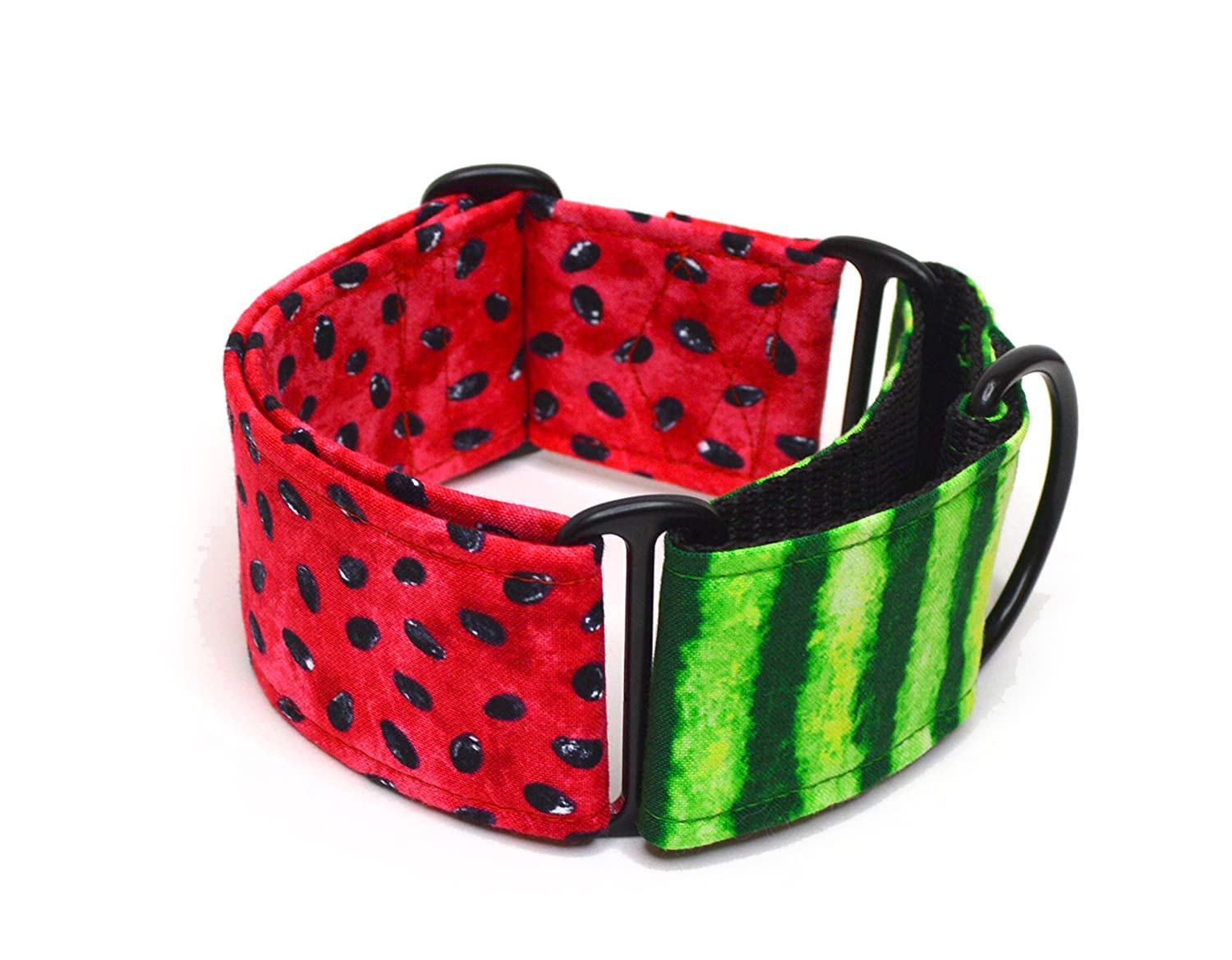 Collare per cani martingale: Watermelon, fatto a mano in Spagna da Wakakán