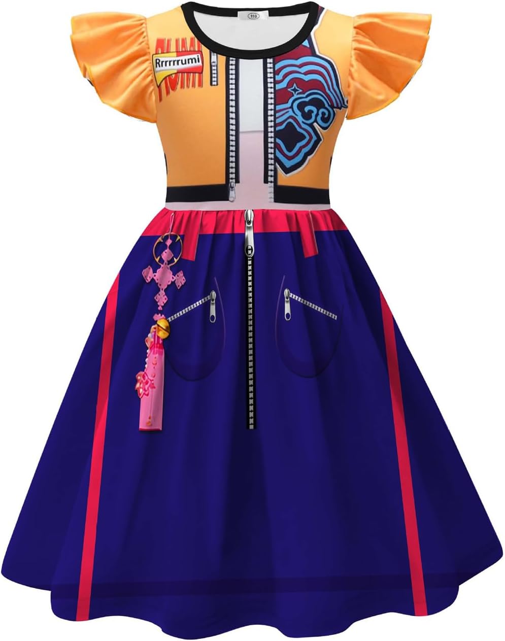 Girls' Rumi Princess Cartoon Print Pop Daily Dress