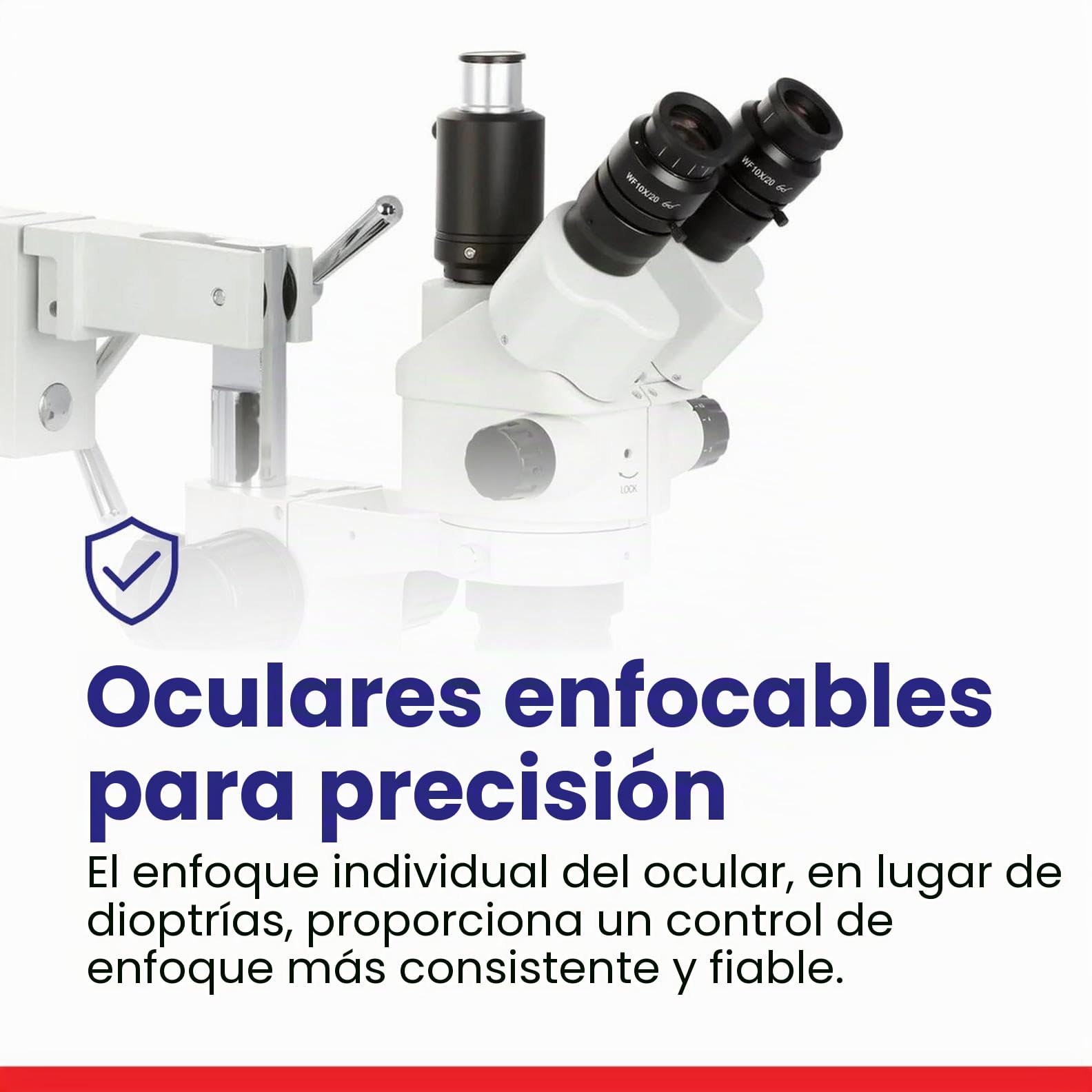 AmScope 7X-45X Simul-Focal Stereo Lockable Zoom Microscopio en Soporte de Brazo Dual