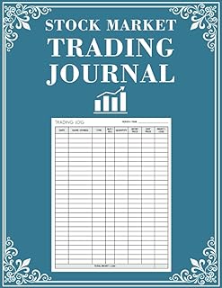 Stock Market Trading Journal: Track Profit/Loss | Avoid Mistakes | Investment Tracker | For Stocks Futures Options Forex and Commodity