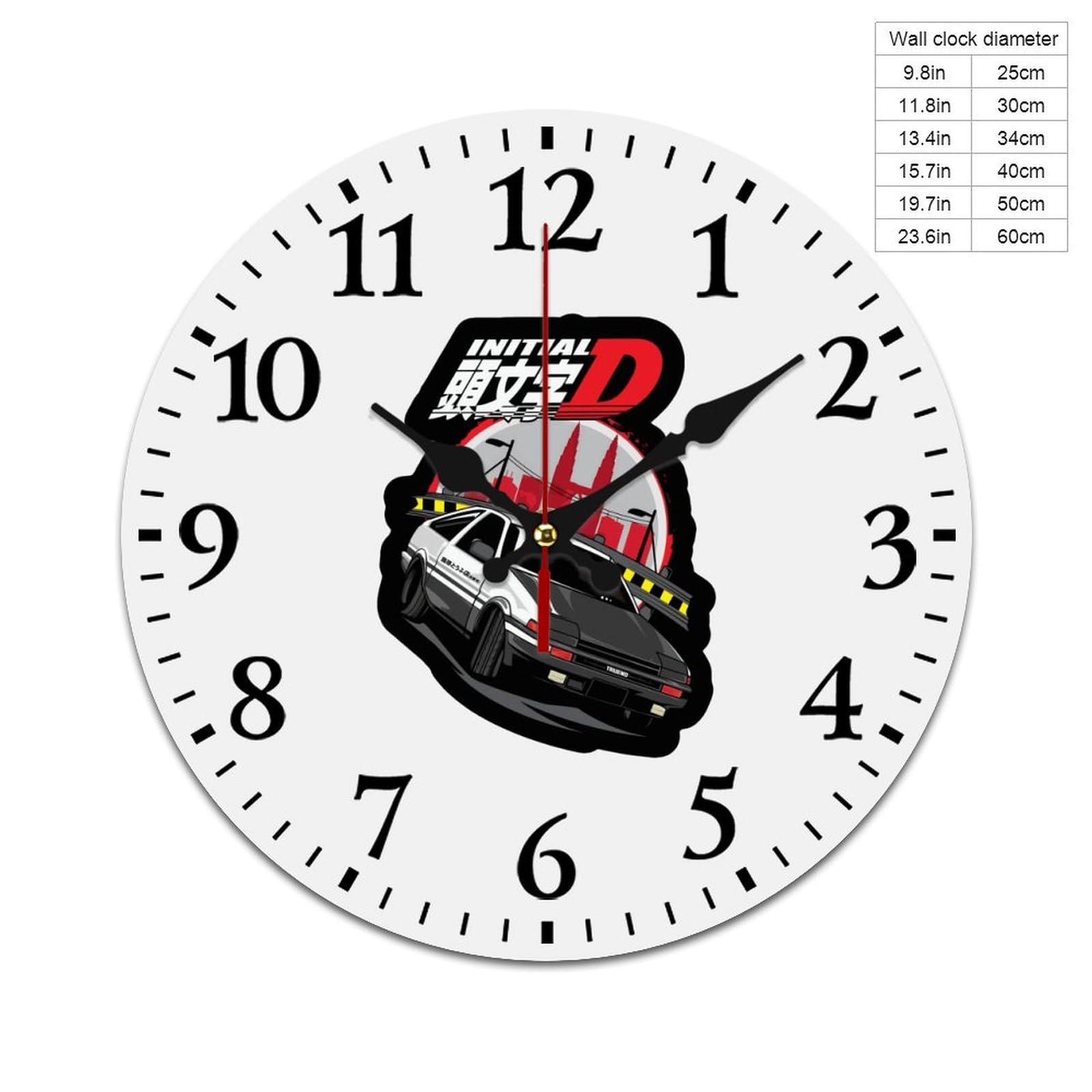 Amazon.co.jp: 壁掛け時計 頭文字d イニシャル D Ae86 掛け時計 かけ