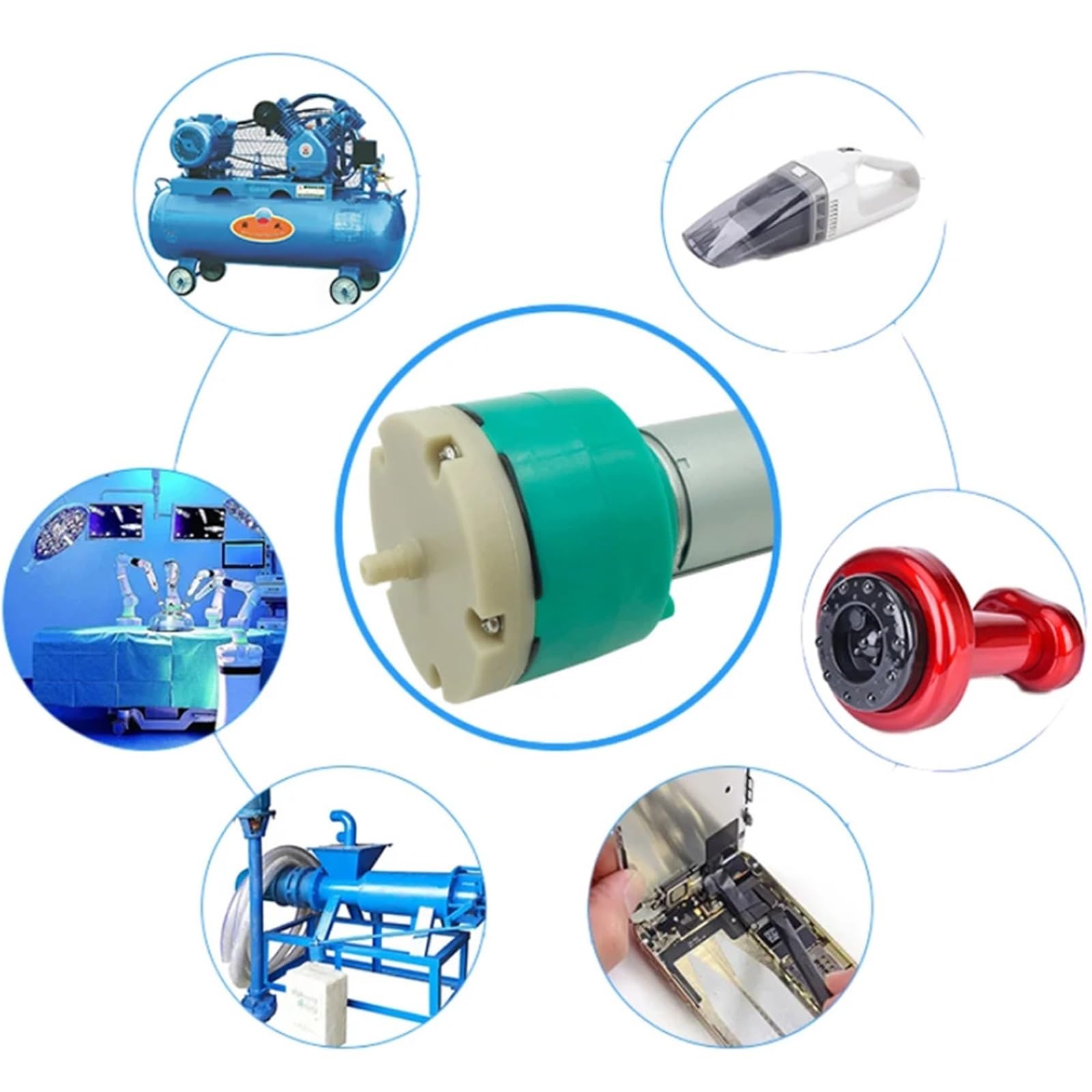 Pompa próżniowa R555 12 V 24 V elektryczna pompa powietrza sprzęt Do ćwiczeń przyrząd kosmetyczny pompa próżniowa Części hydrauliczne System hydrauliczny(12V)