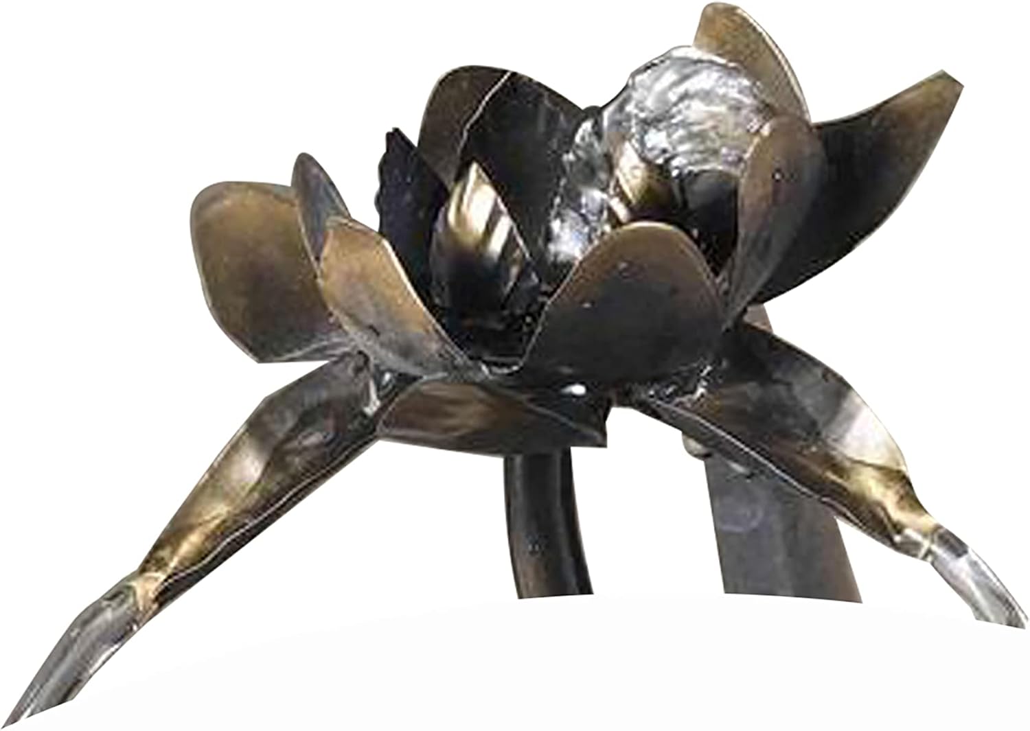 Jeco Cadono Metal Leaves Tabletop Fountain