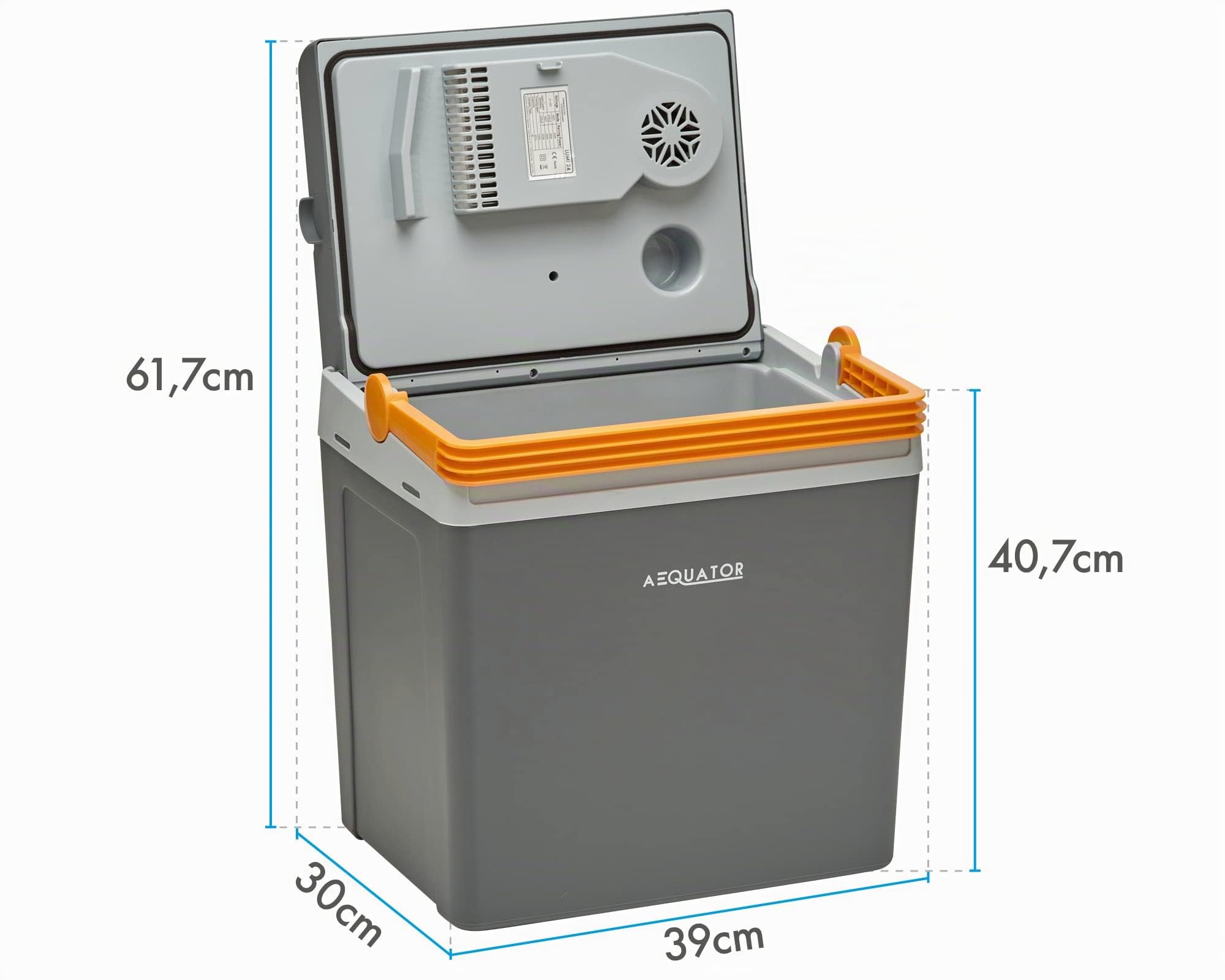 LUMI24, Nevera termoeléctrica portátil, 24L, 0826042N.AE, Compatible con alimentación 12V/230V, Clase energética F, ideal para playa/pícnic/camping/coche