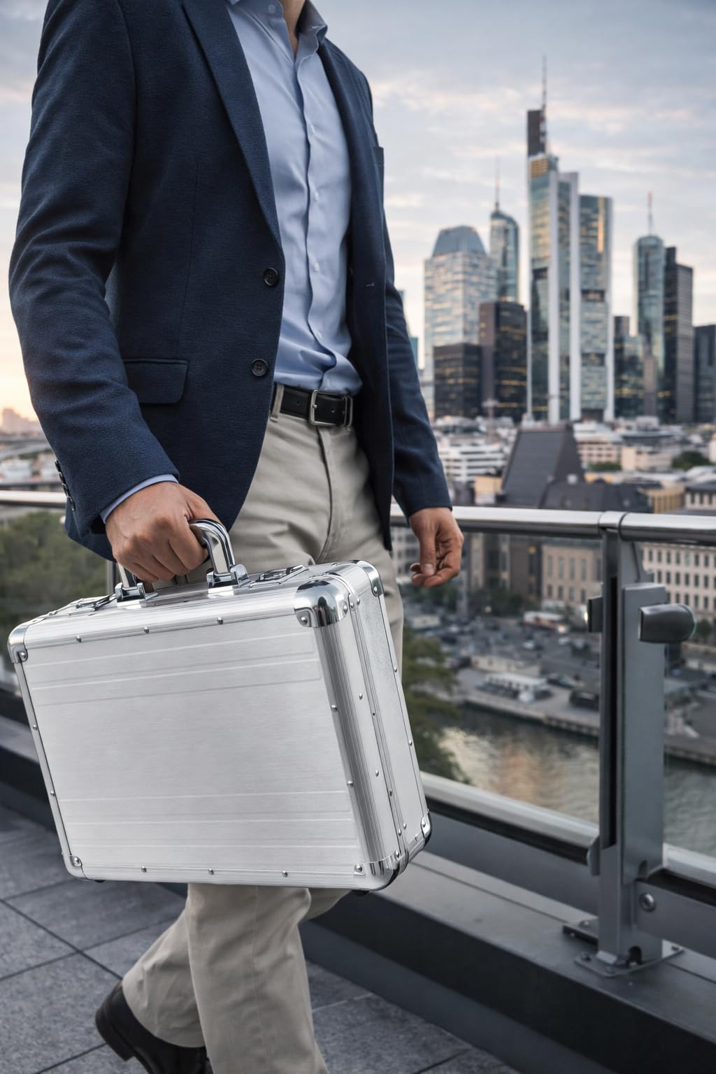 Alumaxx Attachékoffer TAURUS, Aktenkoffer aus Aluminium, Alu Dokumentenkoffer, Alukoffer, Aluminiumkoffer Ventiquattrore, 46 cm, 15 liters, Argento (Silber)