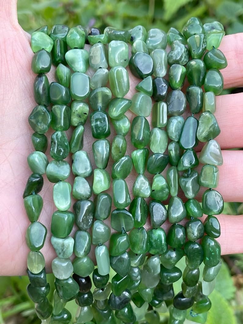 Perles en jade naturel de prestige pour la fabrication de bijoux de joaillerie fine