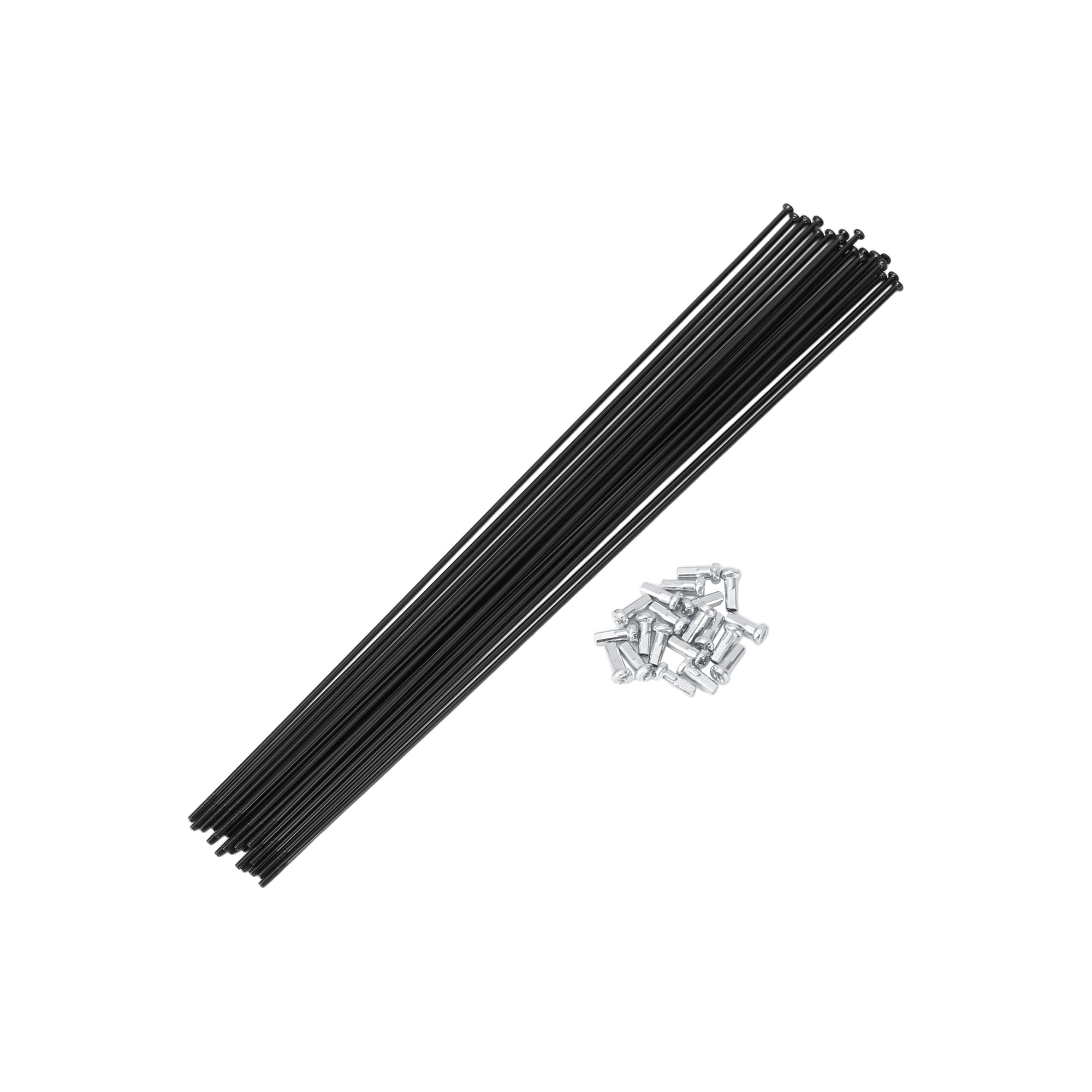 Motoforti 20 Set 14G Straight Pull Bicycle Spokes 263mm Straight Pull Bike Wheel Spokes Carbon Steel Black โ image 1