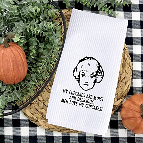 Funny Golden Tv Show Inspired Saying Men Loves My Cupcakes Blanche Quotes Kitchen Towel Dish Towel (My Cupcakes Towel) #TOP4