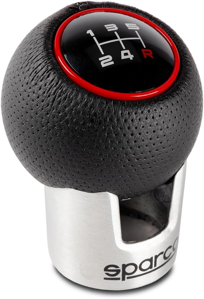 Gear Shift Knob Lazio Universal Black/Red 5/6 speed