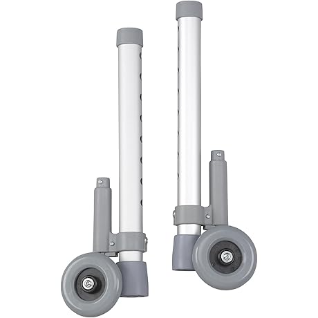 Drive Medical 10106 Rear Glide Walker Brakes with Wheel