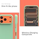 YATWIN Silicone Case for iPhone 17 Pro Max, Soft-Touch, Shockproof, DustProof, Antiskid Phone Cover for Apple iPhone 17 Pro Max - Light Cyan gallery image