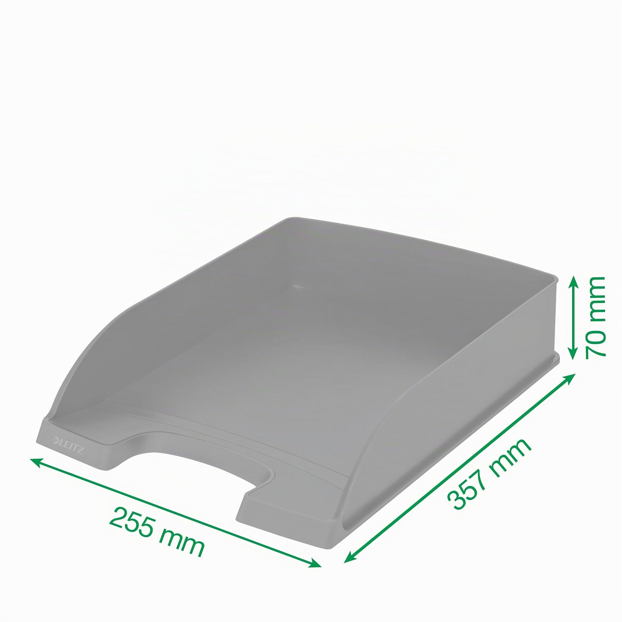 Leitz Briefablage A4, 5er Pack, stapelbare Ablagefächer, Blauer Engel, Recycle-Sortiment, Grün, 52275050