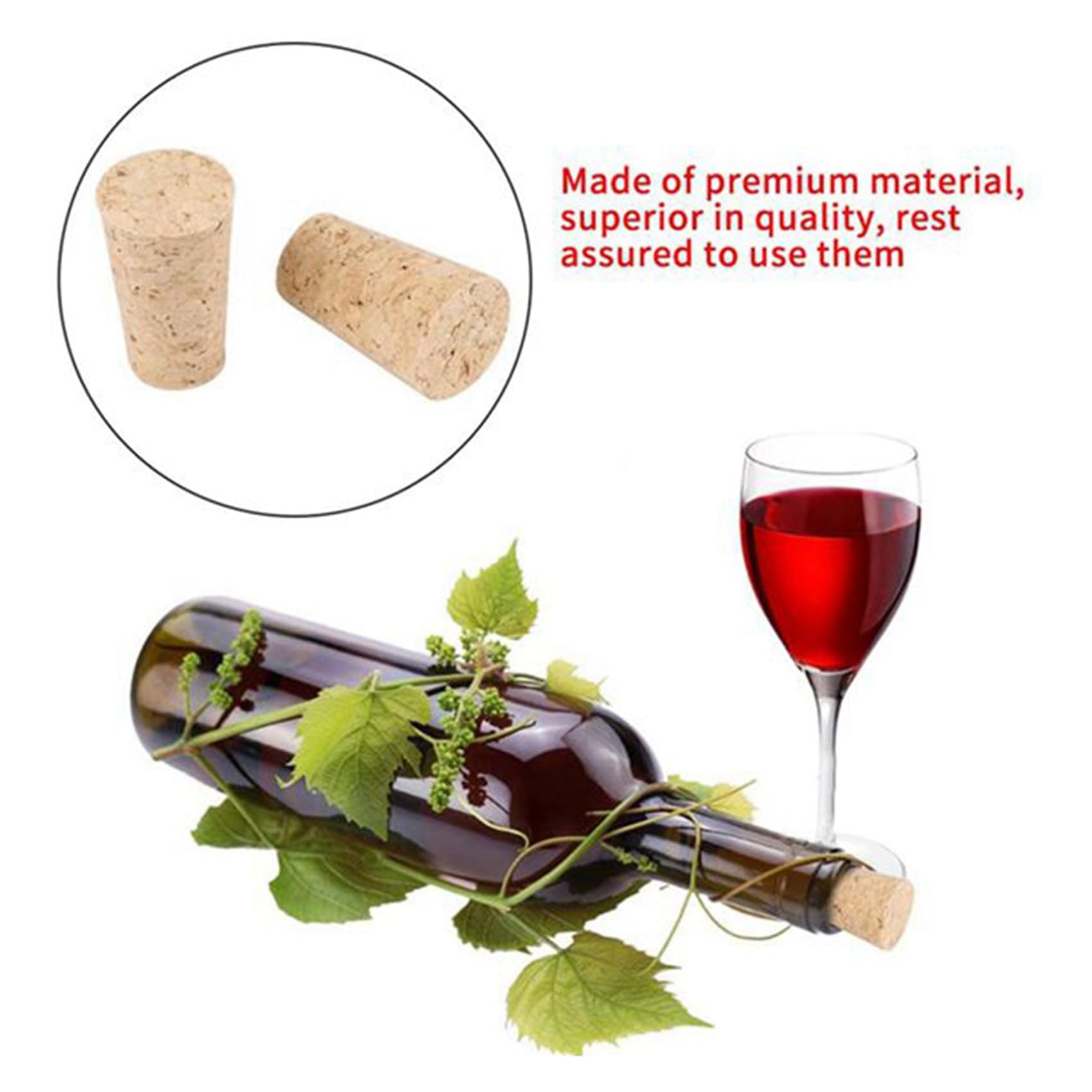 Tappi di Legno Riutilizzabili nel Sughero per Vino da 400 Pezzi Tappo per Vino Sigillante Portatile Tappo per Bottiglia di Vino per Bottiglie di Vino