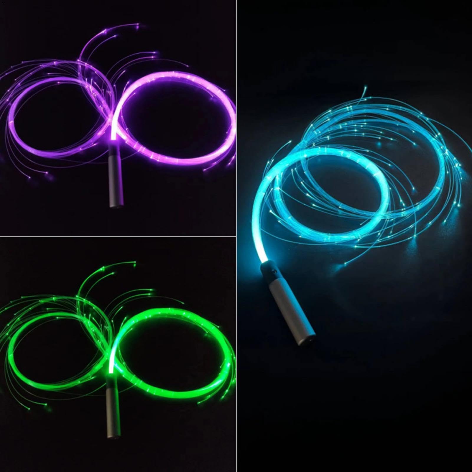 Frusta a LED, frusta spaziale luminosa in fibra ottica | Pmma+abs Led Whip Lights, Pixel Whip con rotazione a 360 gradi, effetti modalità multipla 1200 mAh, frusta in fibra per rave feste spettacoli