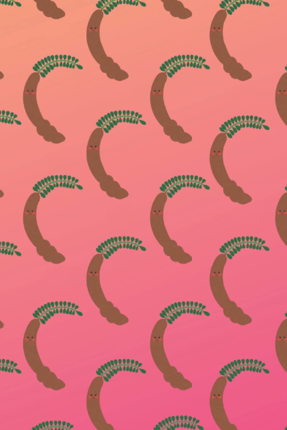 Cute Journal Fruit: Cute Tamarind Cartoon Fruit Pattern 6”x 9” Lined Book with 100 pages for Handwriting, Planning, or Organizing Notes