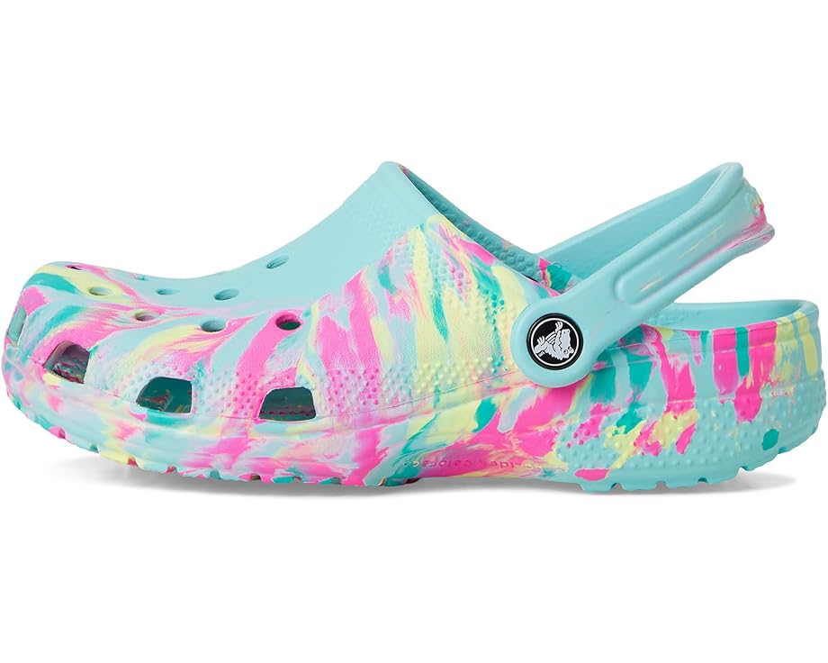 Crocs Kids Classic Marbled Tie-Dye Clog (Little Kid/Big Kid) - Left View