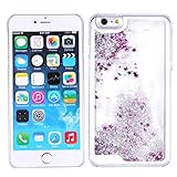 iPhone 6 Plus 6s Plus Case-Yoption Transparent Plastic 3D Glitter Quicksand and Star Liquid Case for Apple iPhone 6 Plus 6s Plus 5.5