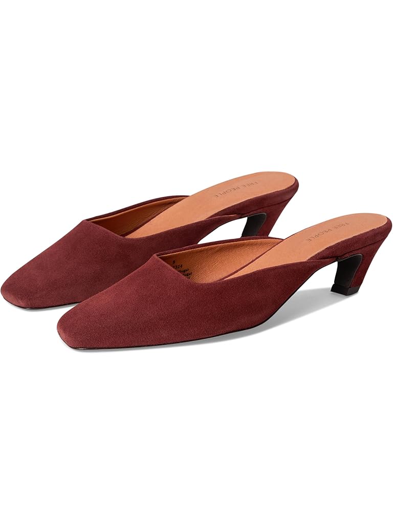 Burgundy Free People Avenue Heels