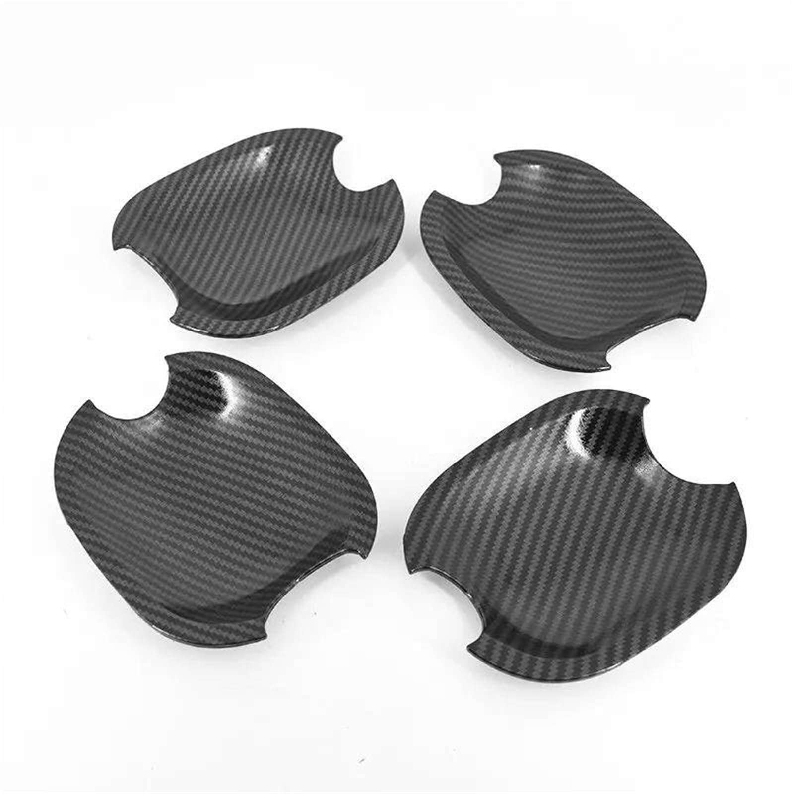 YOUZKA Handle Protective Carbon Fiber Chrome Car Door Handle Cup Bowl Cover Trim Styling for Highlander 2008-2013 for Camry 2007-2011(Bowl)