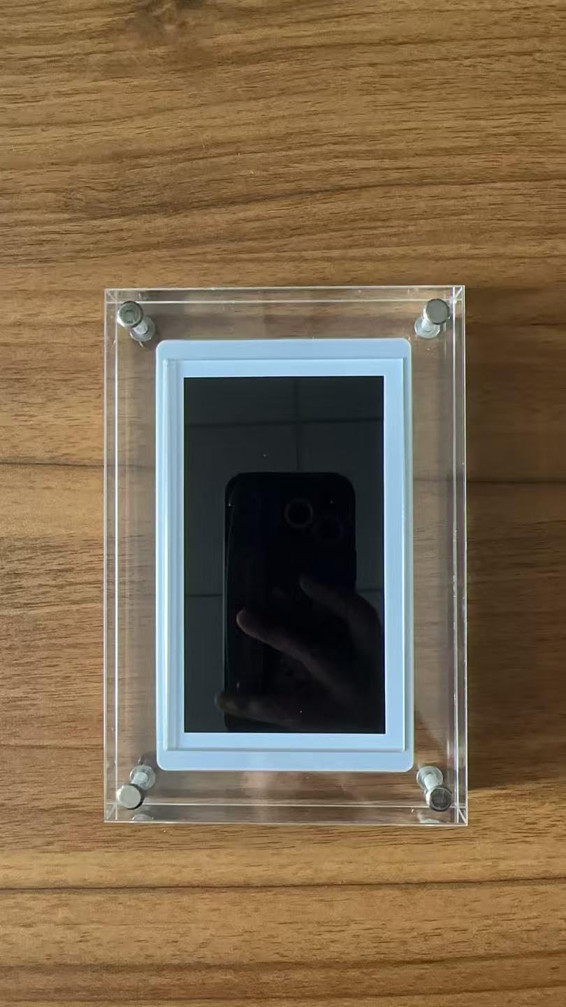 FRAMEO 5 Inch Smart WiFi Acrylic Digital Photo Frame IPS LCD Touch Screen, Auto-Rotate Portrait and Landscape, Built in 32GB Memory,Gift Choose Acrylic Digital Picture Frame