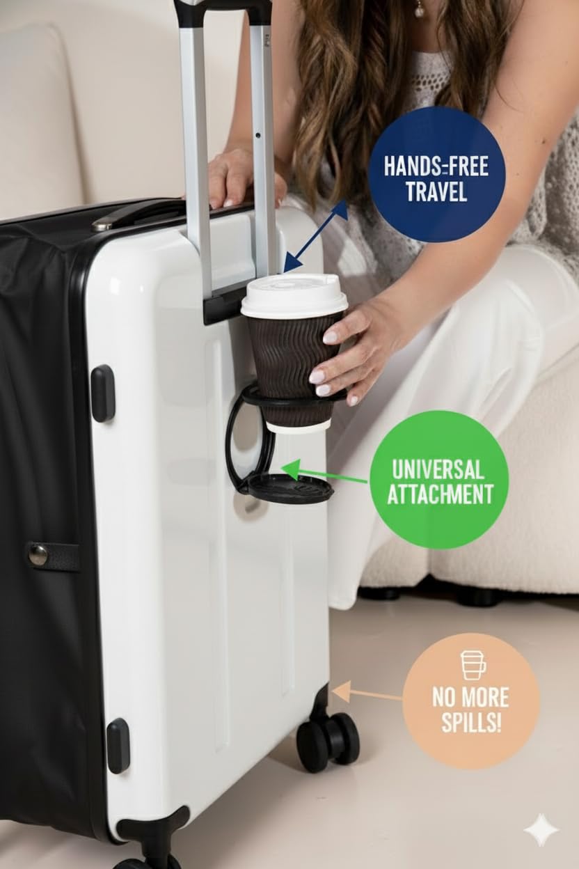 Maleta de mano plegable de 20 pulgadas, maleta rígida ligera y expandible con ruedas giratorias, bloqueo TSA, aprobada por aerolíneas, bolsa de viaje resistente al agua y a los impactos