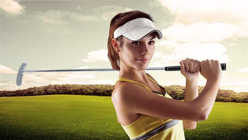 LEAGY Zeitloser klassischer Golf-Putter, 88,9 cm Länge, Putt Putt Style Zwei-Wege-Kopf und Premium-Gummigriff für Männer und Frauen für Rechts- oder Linkshänder