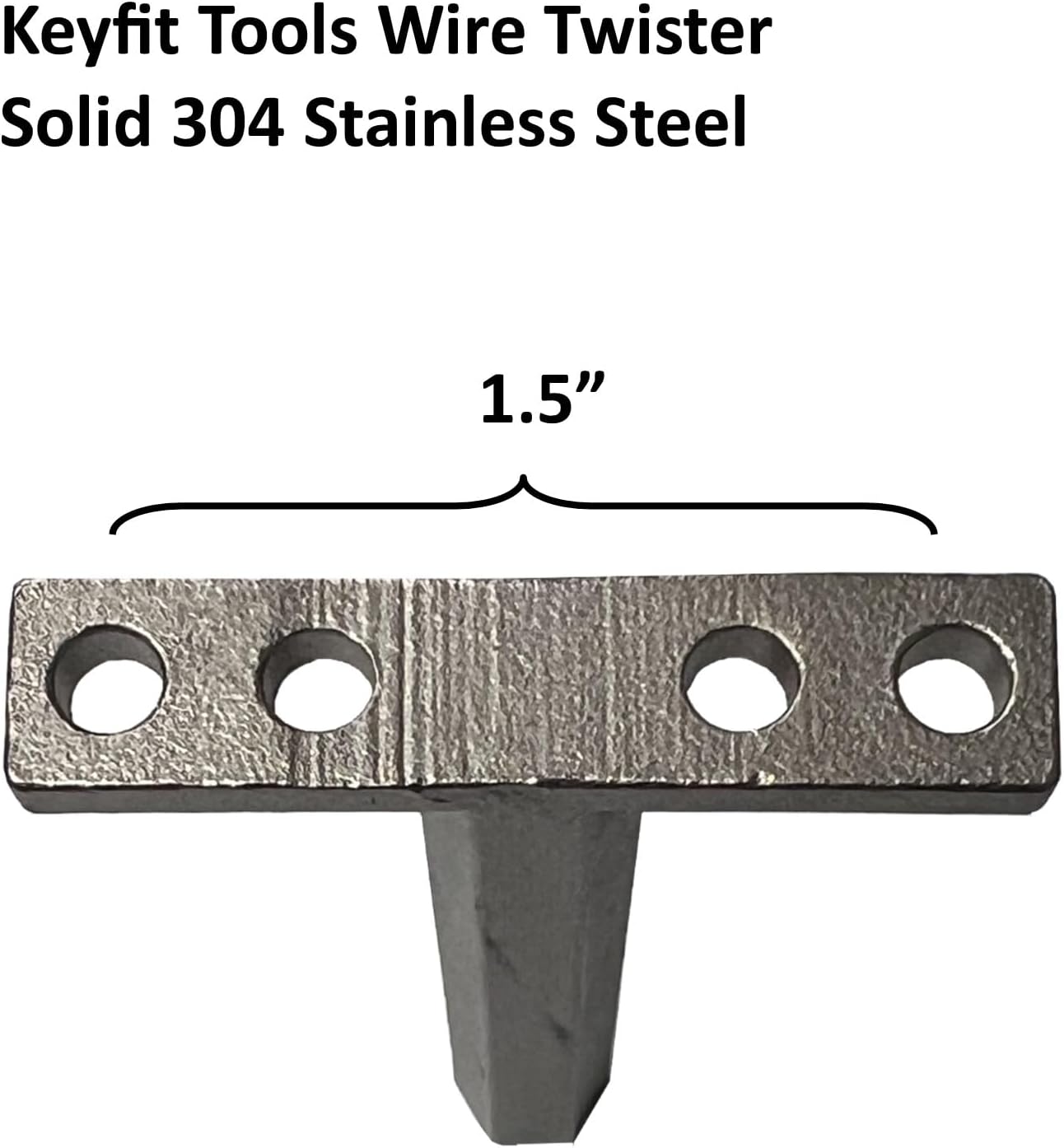 Keyfit Tools Wire Twister Fence Wire Twisting Tool Drill Power Installation Chain Link Wire Rebar Tie Up To 3/16" 7 gauge Wire