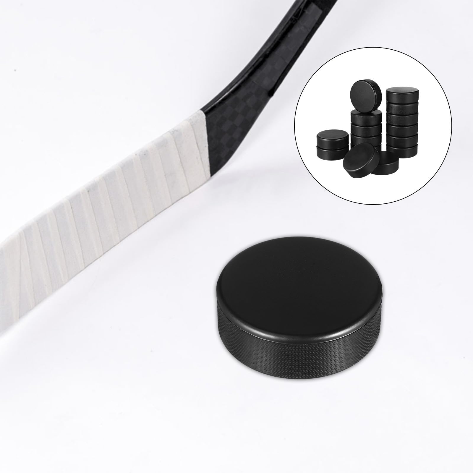 Palets de Hockey en Mousse PU 25 Pièces Noirs pour Entraînement