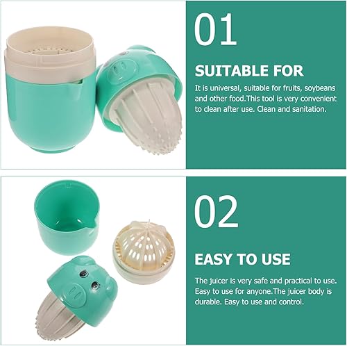 Miniatura 9 de Exprimidor de limón manual Exprimidor de frutas portátil Máquina de soja de mano multiusos Prensa de cítricos no eléctrica para uso en la cocina
