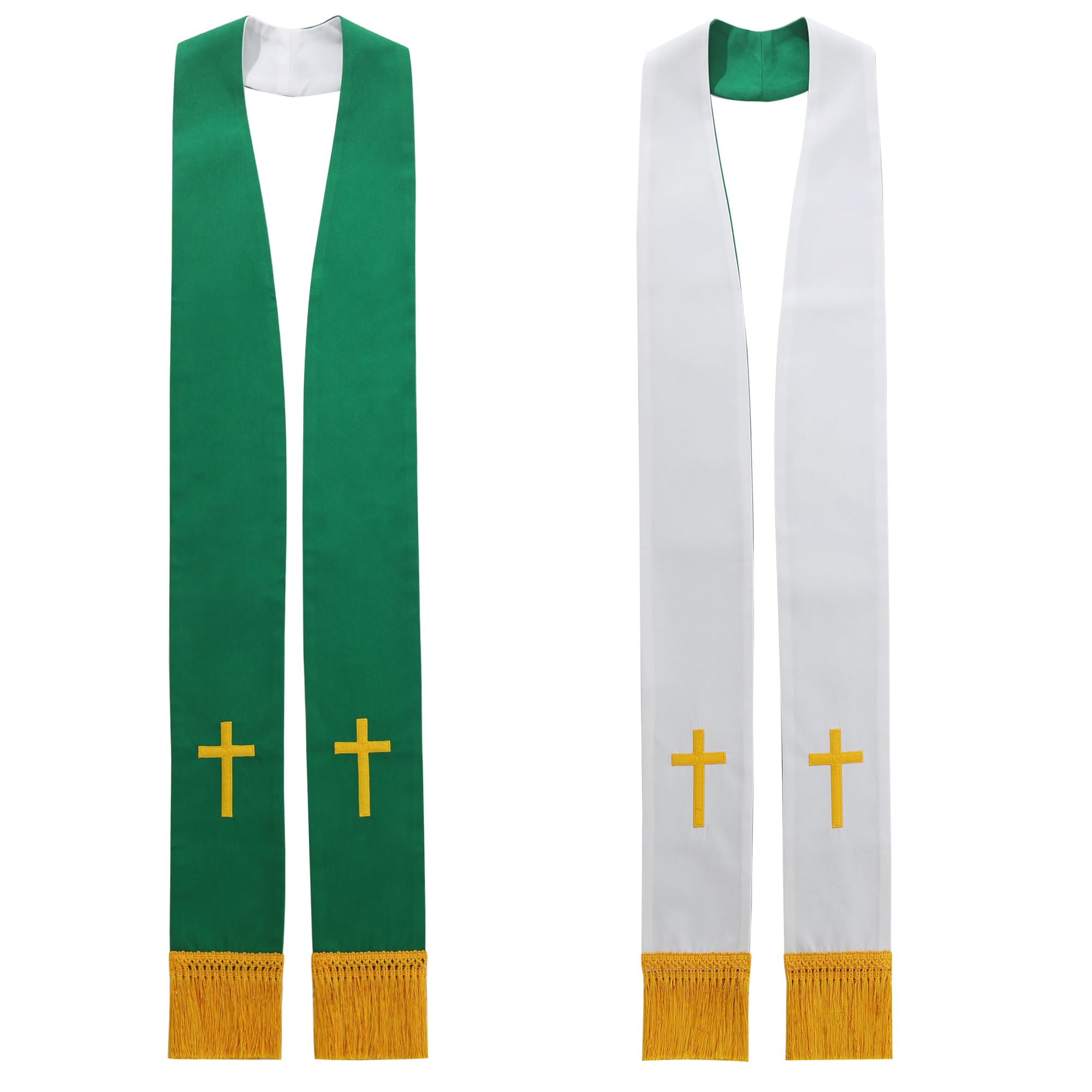 BLESSUME Étole réversible du pasteur du clergé de l'église