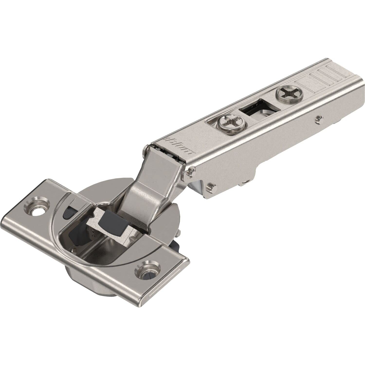 Blum Clip Top Blumotion 110 - Scharniere mit integrierter Dämpfung - hochwertige Scharniere für Küchenschränke - Topfscharnier mit Eckanschlag, vernickelt - 50 Stück