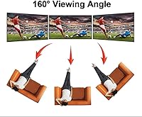 Vista 6 de ALR Screen for UST Projector, 100 inch ALR Fixed Frame Projector Screen Wall Mount 16:9 8K/4K 3D, Grey Projection Screen, 0.39 inch Ultra-Narrow