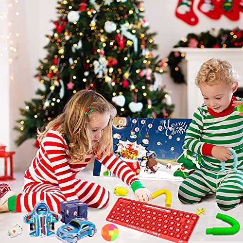 image for NINGJING 2021 Advent Calendar with 24 Surprises That Include Scale Veh