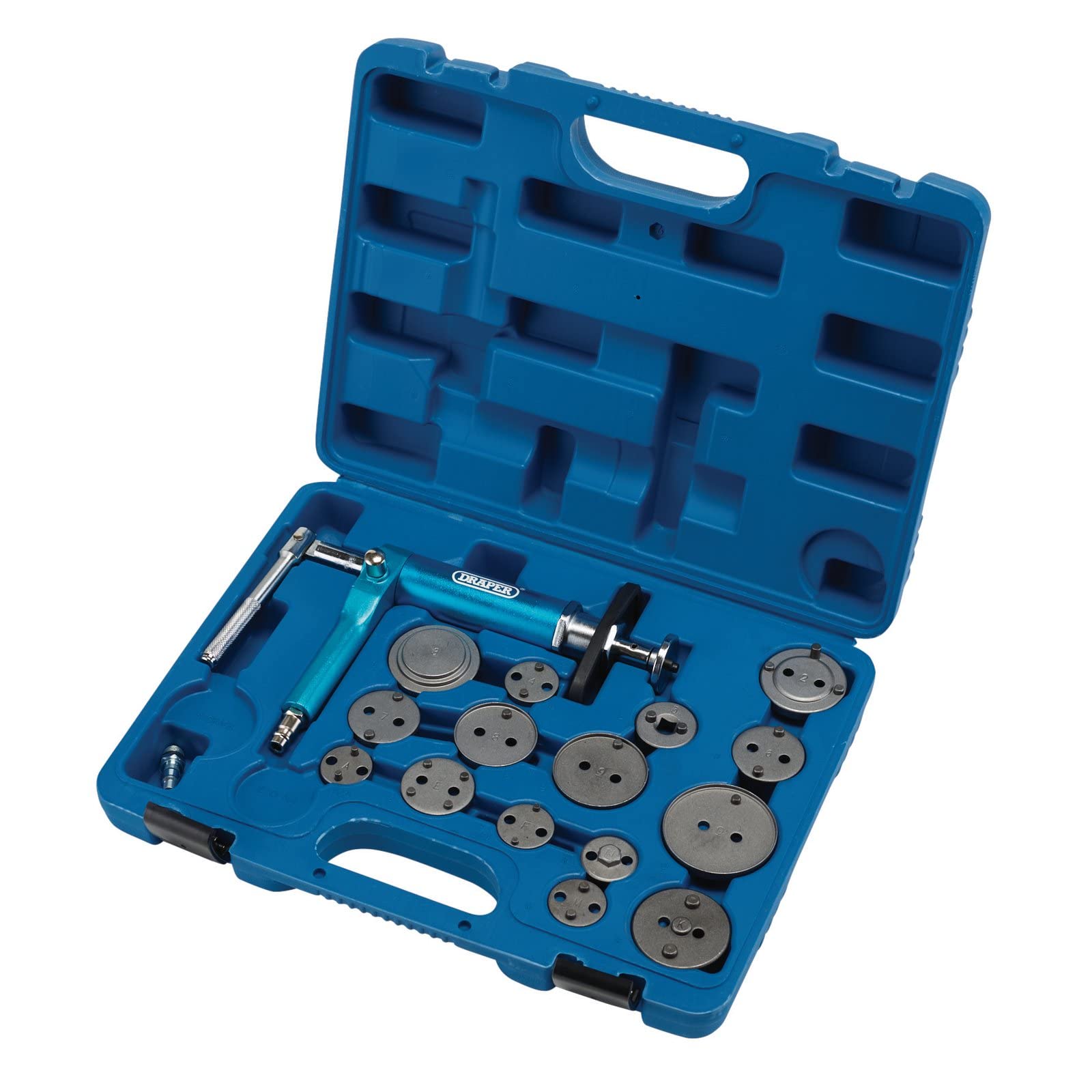 Draper 16 Piece Pneumatic Brake Caliper Wind Back Tool Kit