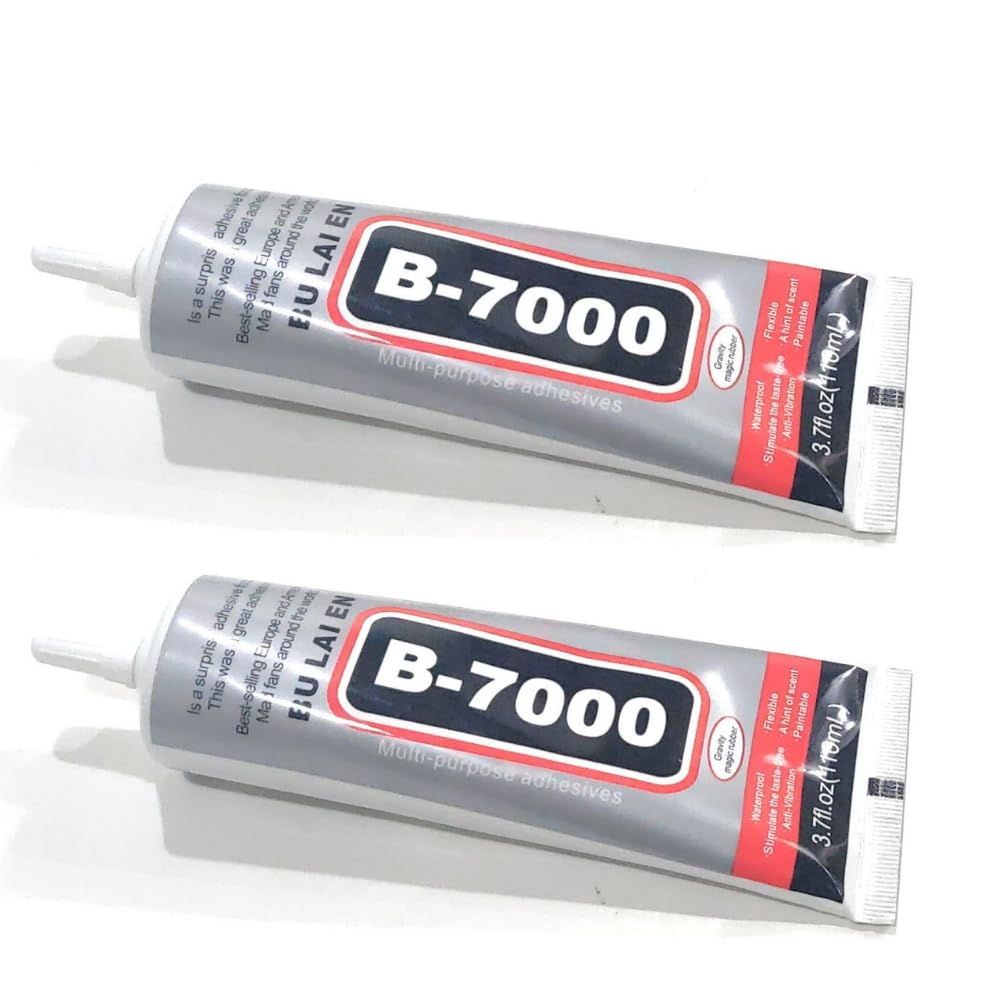 Fashion Crazz Multi-Purpose 110ml B-7000 Glue Transparent Adhesive for Jewellery, Mobile Phone, Epoxy Resin, Shoes, Toys, Bag, Flowers, Touch Screen Cell Phone Repair (110 ml) (Pack of 2)