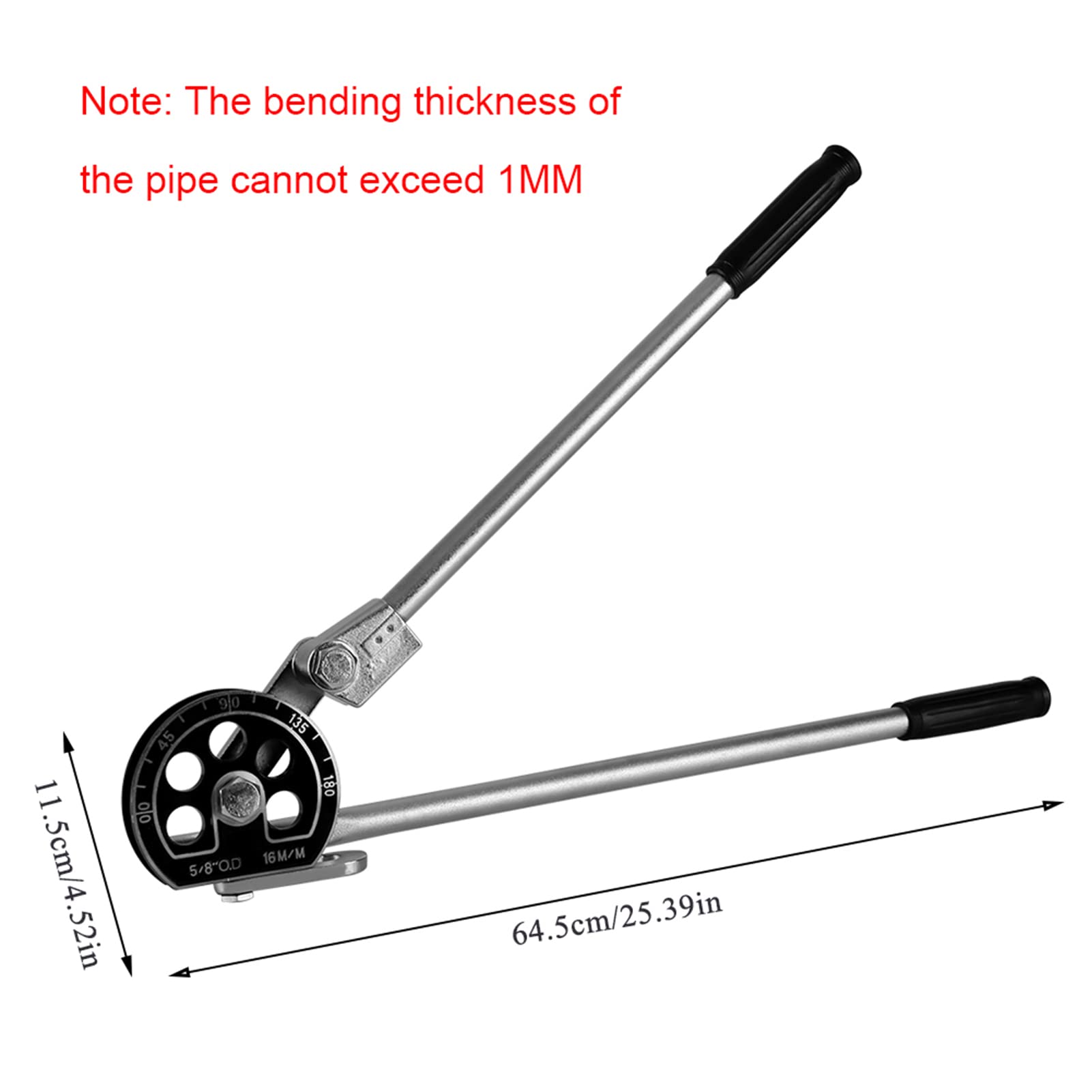 Piegatubi Manuale In Alluminio 0-180° Per Tubi Da 5/16” – Rame, Acciaio Sottile E Alluminio