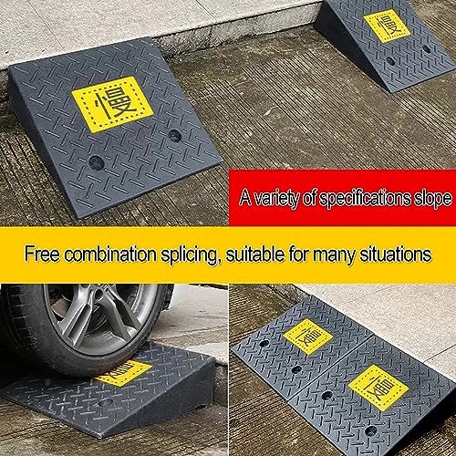 Rampa para Auto de Goma Negra Resistente Altura 3.5in miniatura 4