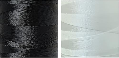 Miniatura 2 de Hilo de poliéster resistente resistente a los rayos UV para exteriores, #69 T70, tamaño 210D3 capas, para tapicería marina, cuero, manualidades de