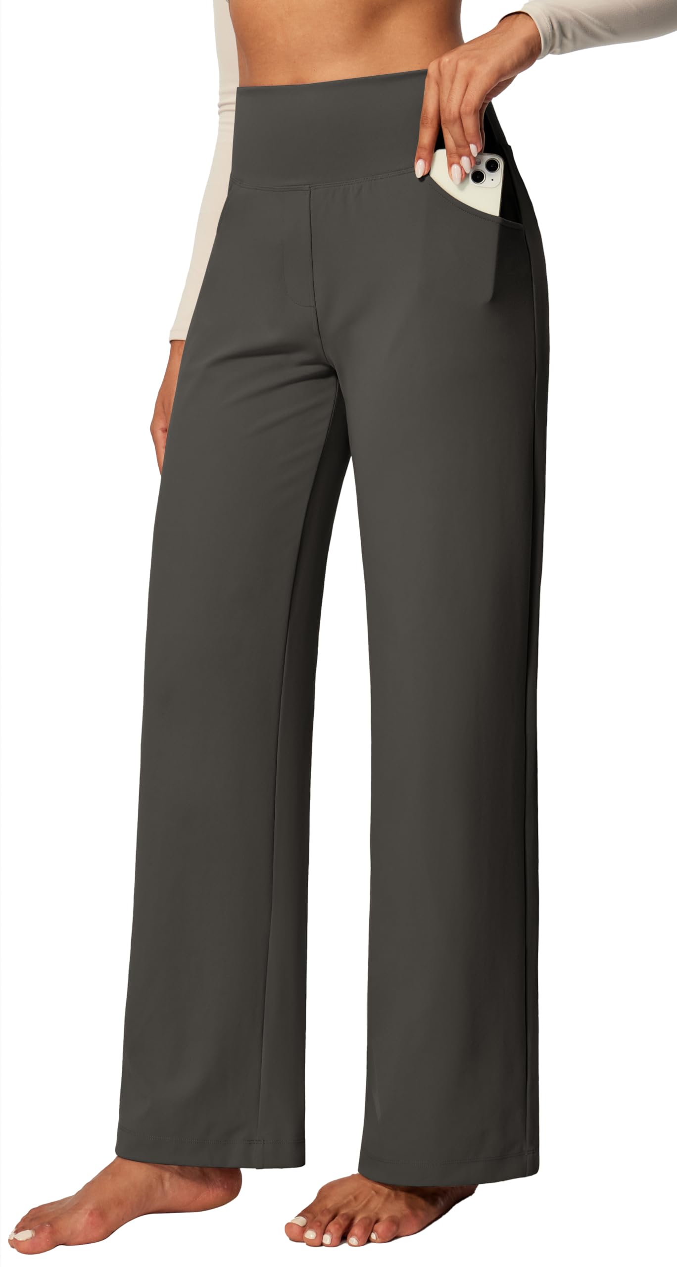 IUGA Wide Leg Pants with Pockets