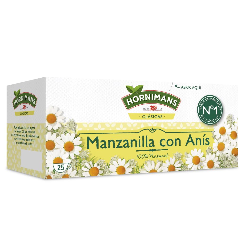 Hornimans Manzanilla con Anís Infusión 25 bolsitas Sin Teína